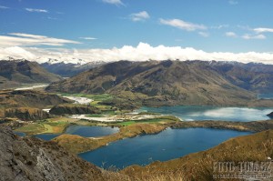 Výhled z hory Mt Roy, Wanaka, Nový Zéland