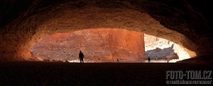 Jeskyně Red Wall Cavern, Colorado river, Grand Canyon