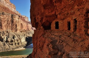 Indiánské sýpky, Grand Canyon, Colorado