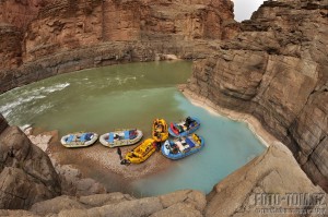 Soutok Havasu creek a Colorado river