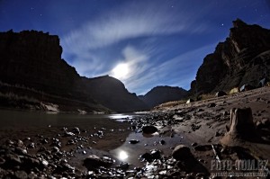 Colorado river, Grand Canyon, úplněk